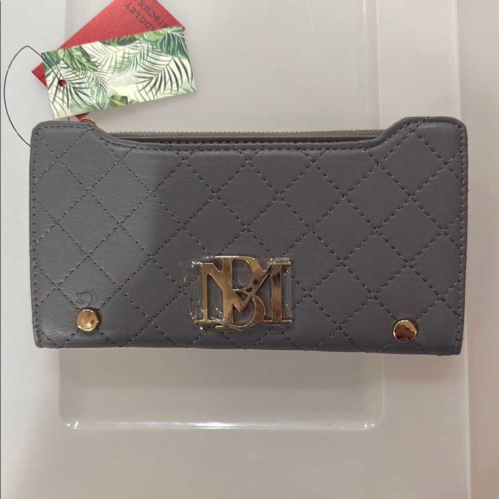 Gray Quilted Women's Wallet